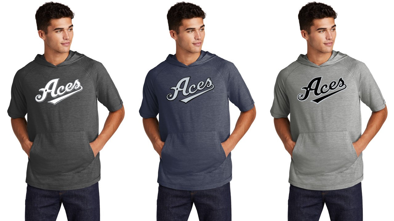 Tri-Blend Wicking Short Sleeve Hoodie