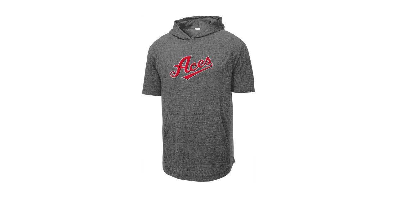 Tri-Blend Wicking Short Sleeve Hoodie