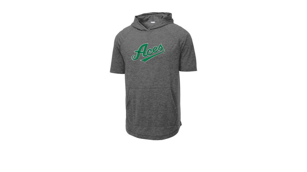 Tri-Blend Wicking Short Sleeve Hoodie