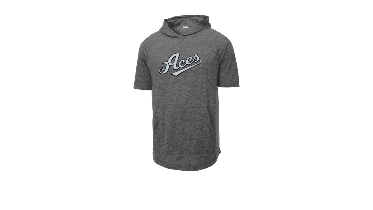 Tri-Blend Wicking Short Sleeve Hoodie