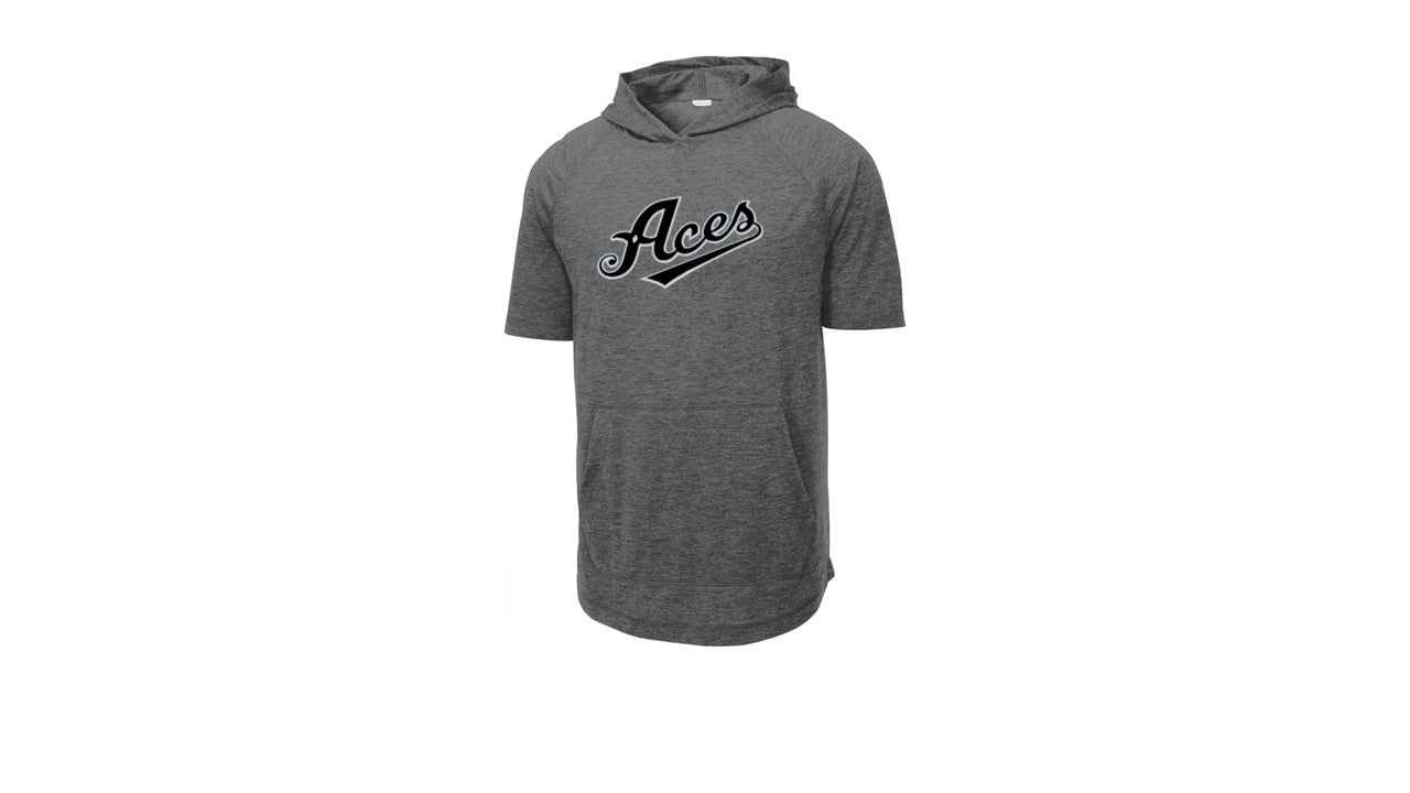 Tri-Blend Wicking Short Sleeve Hoodie