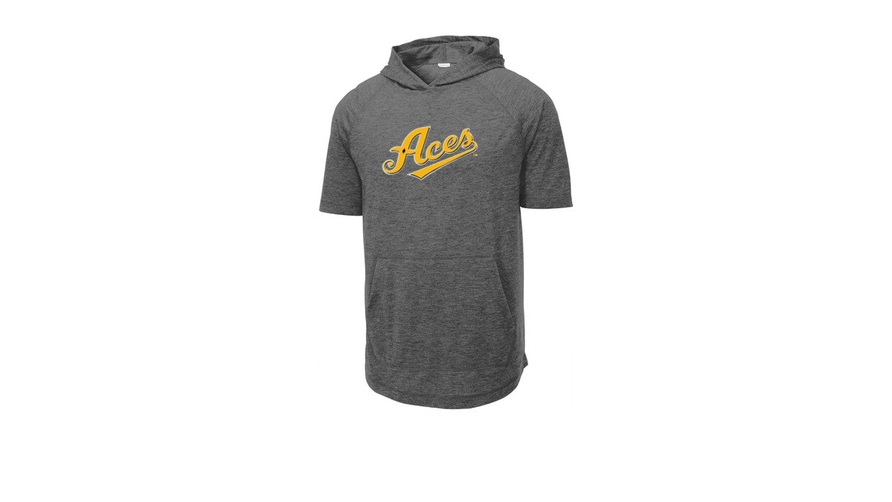 Tri-Blend Wicking Short Sleeve Hoodie