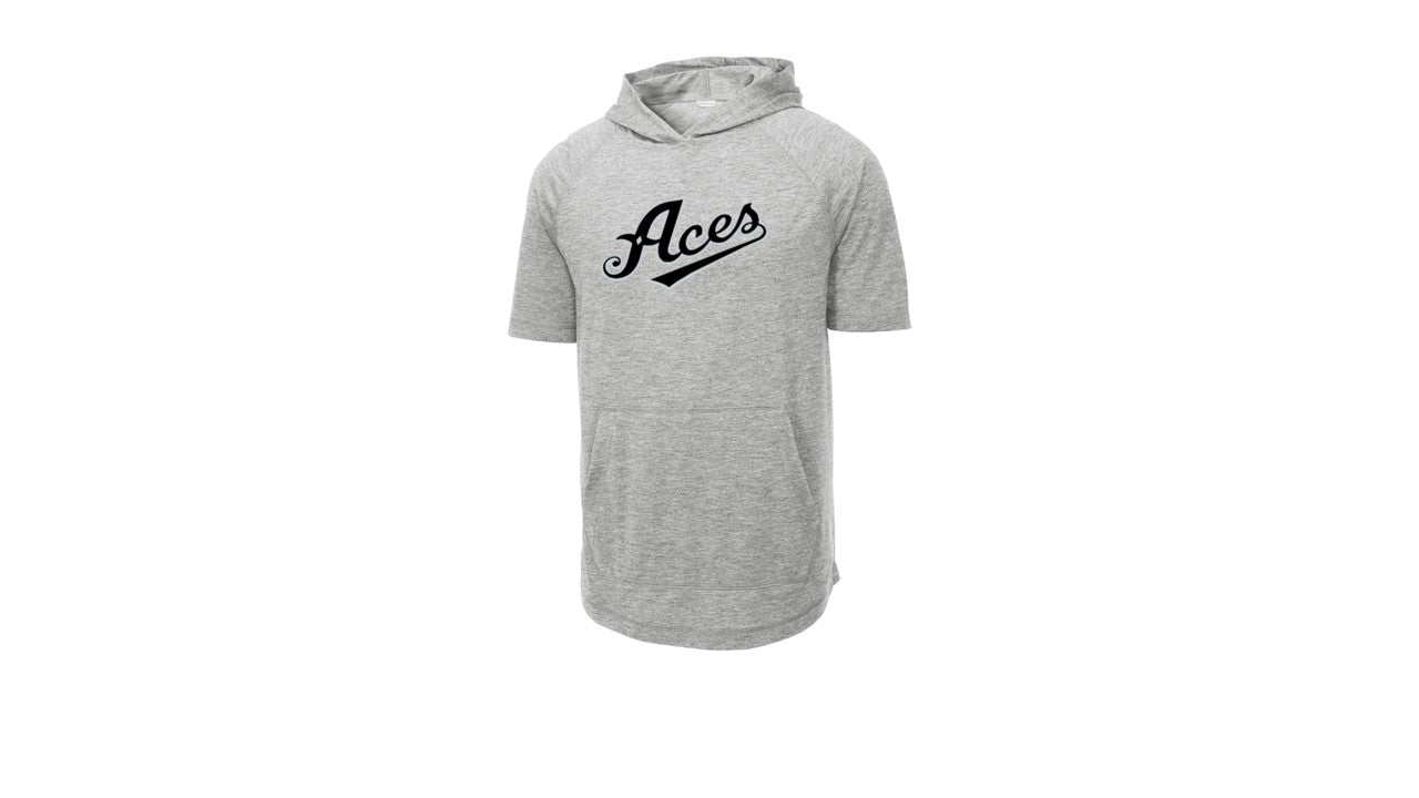 Tri-Blend Wicking Short Sleeve Hoodie