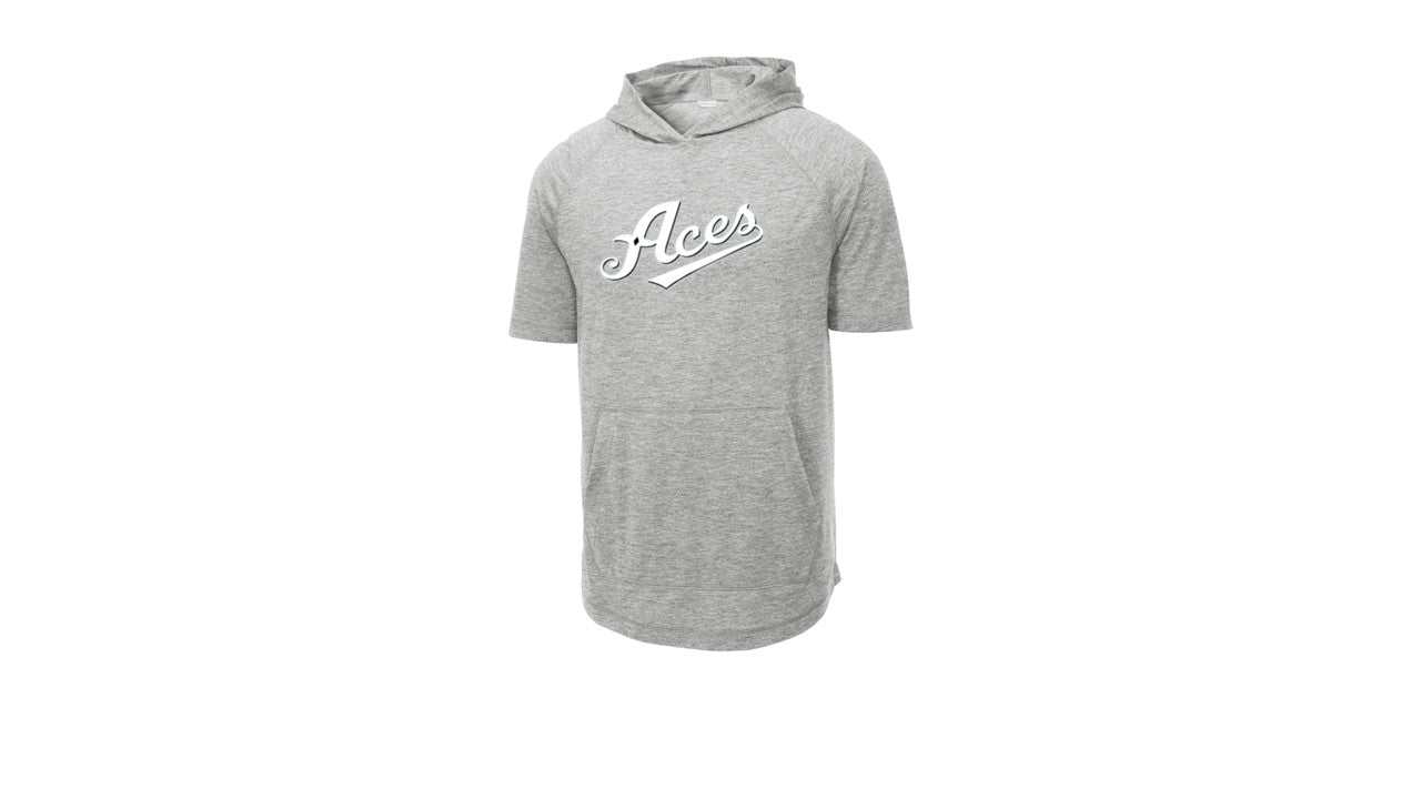 Tri-Blend Wicking Short Sleeve Hoodie