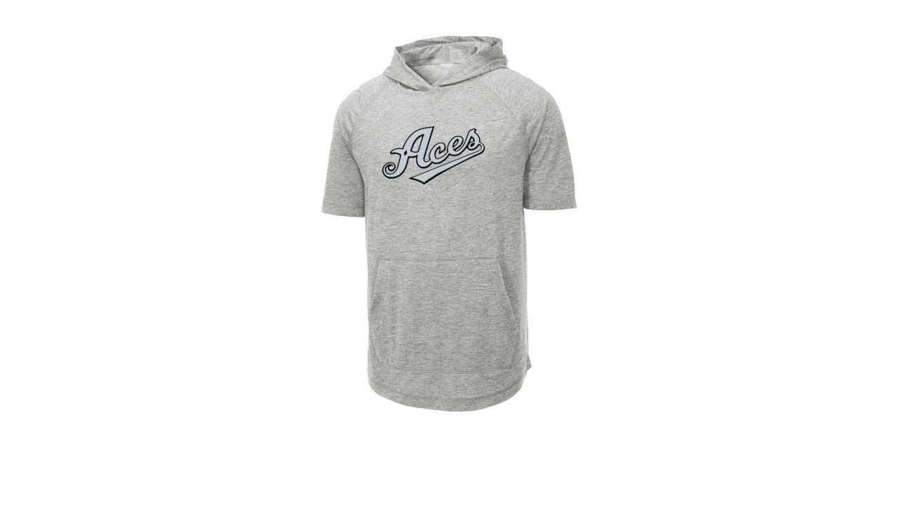 Tri-Blend Wicking Short Sleeve Hoodie