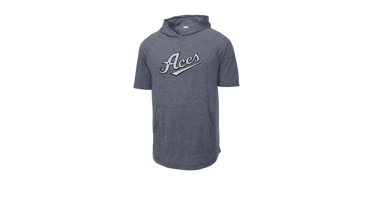 Tri-Blend Wicking Short Sleeve Hoodie