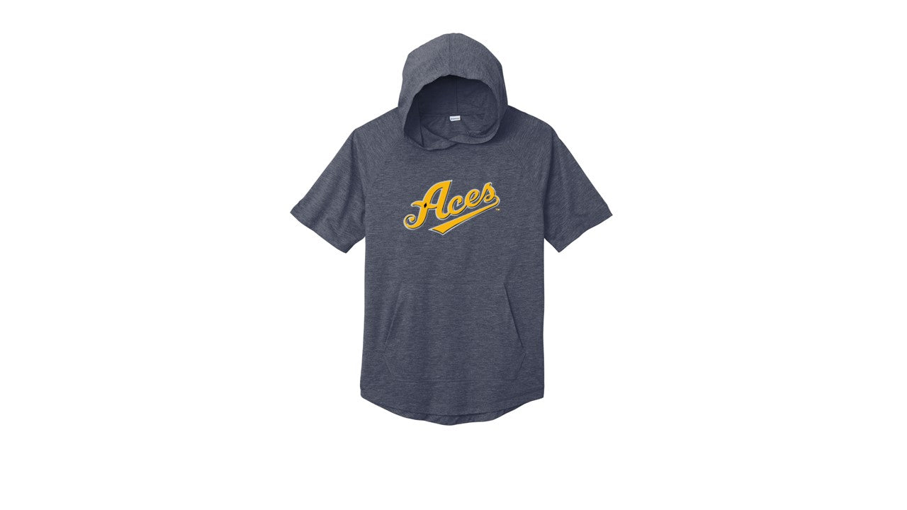 Tri-Blend Wicking Short Sleeve Hoodie