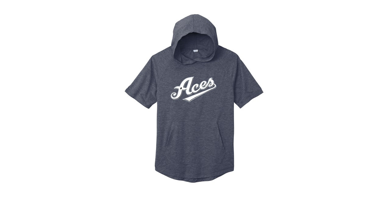 Tri-Blend Wicking Short Sleeve Hoodie