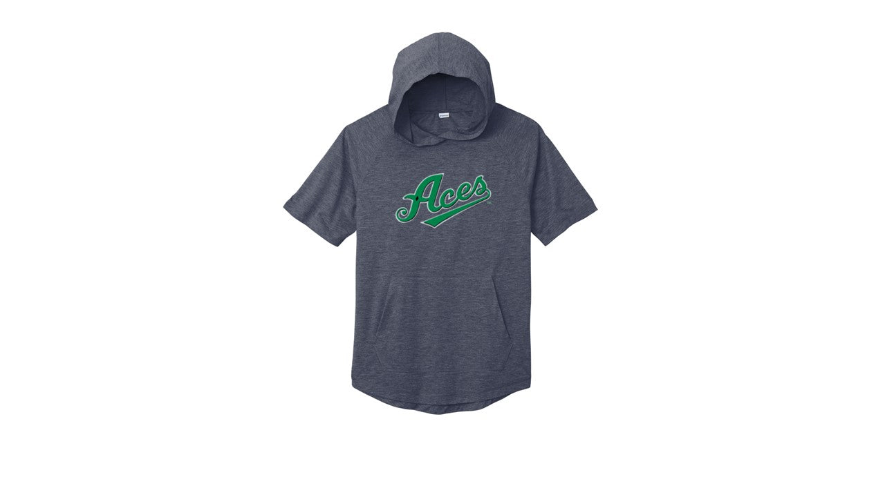 Tri-Blend Wicking Short Sleeve Hoodie