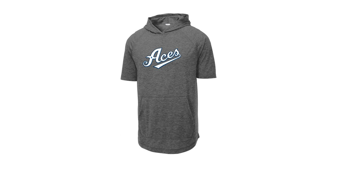 Tri-Blend Wicking Short Sleeve Hoodie