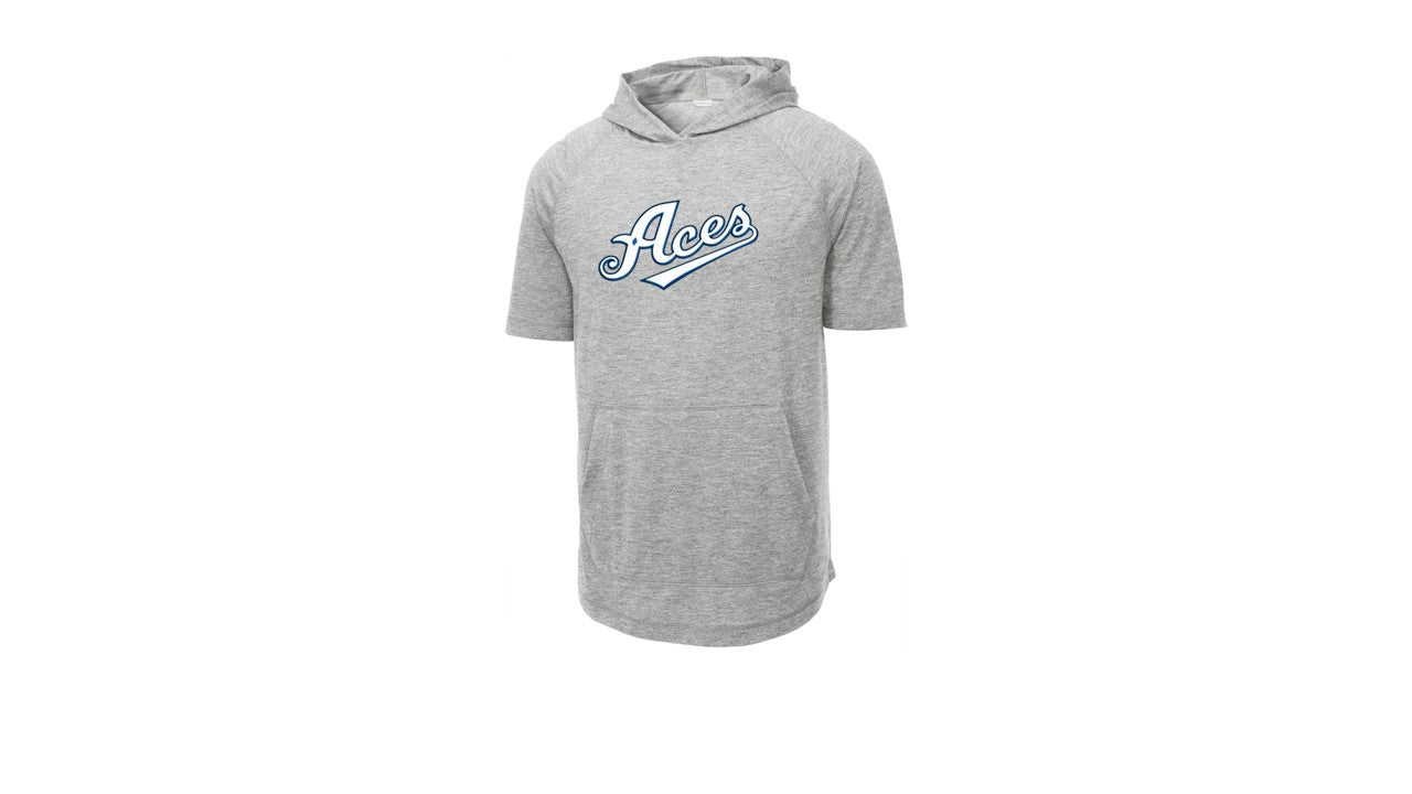Tri-Blend Wicking Short Sleeve Hoodie