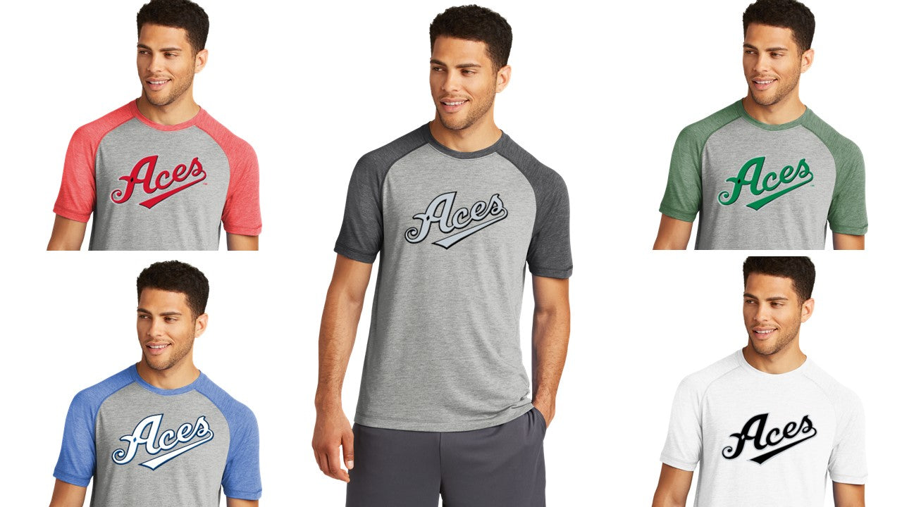Tri-Blend Wicking Raglan Tee
