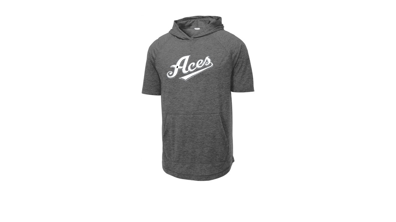 Tri-Blend Wicking Short Sleeve Hoodie