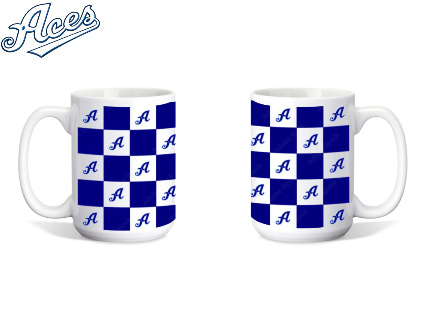 Aces Checkered Mug