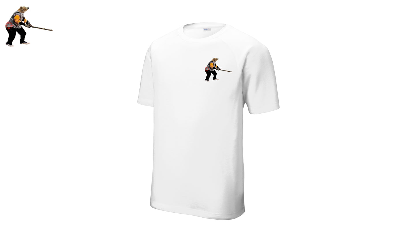 Cocaine Bear Tri-Blend Wicking Raglan Tee