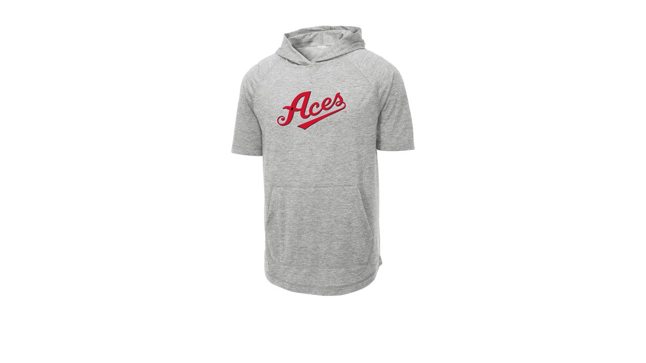 Tri-Blend Wicking Short Sleeve Hoodie