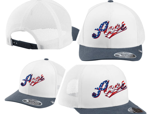 Aces American Flag Hat