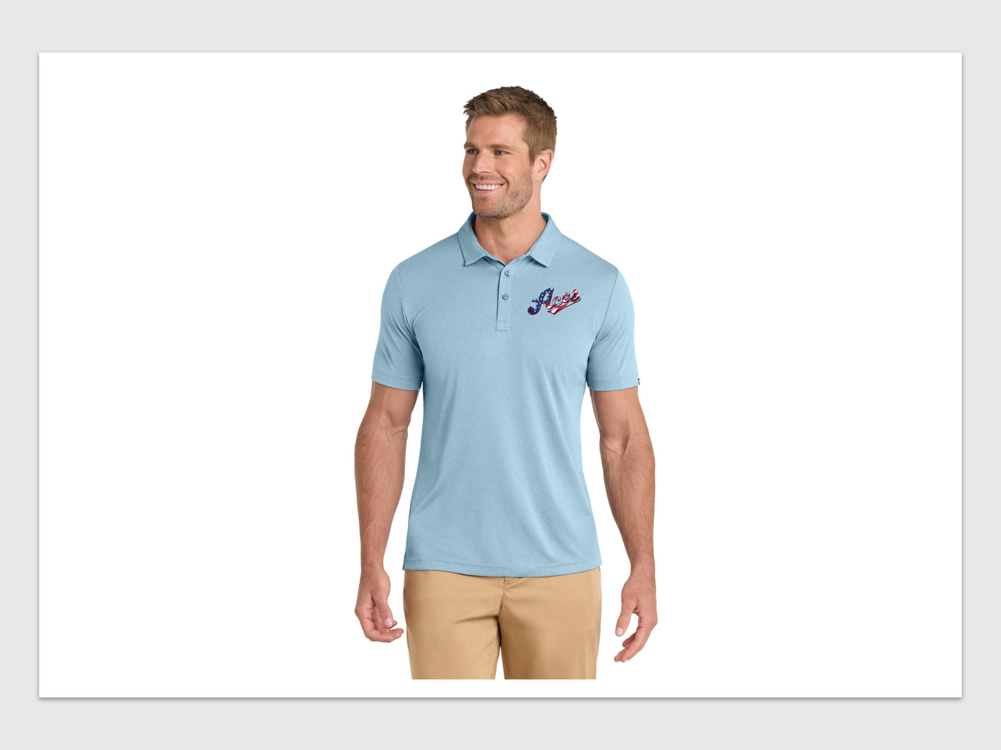 TravisMathew Coto Performance Polo w/ Embroidered Aces Logo (All teams)