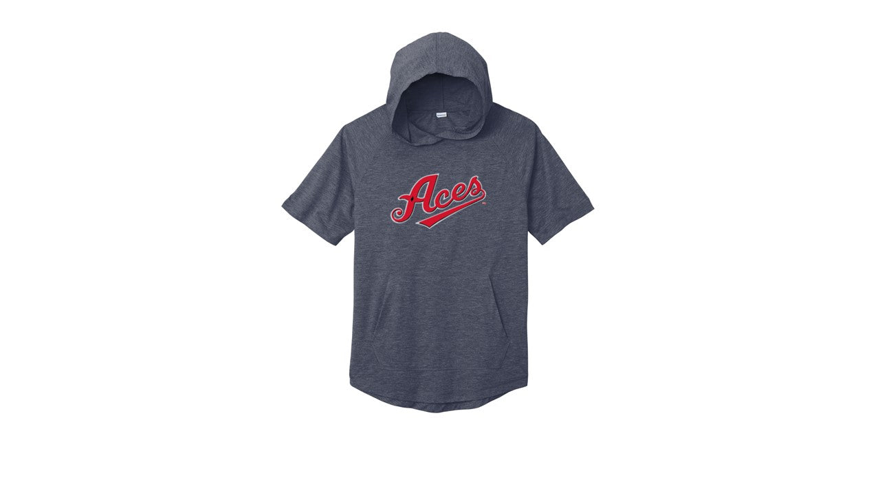 Tri-Blend Wicking Short Sleeve Hoodie