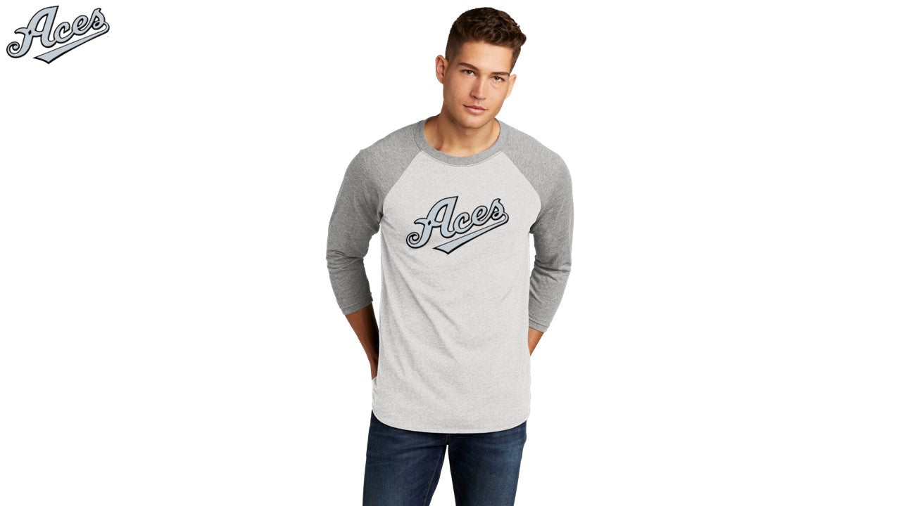 Tri-Blend 3/4-Sleeve Raglan Tee