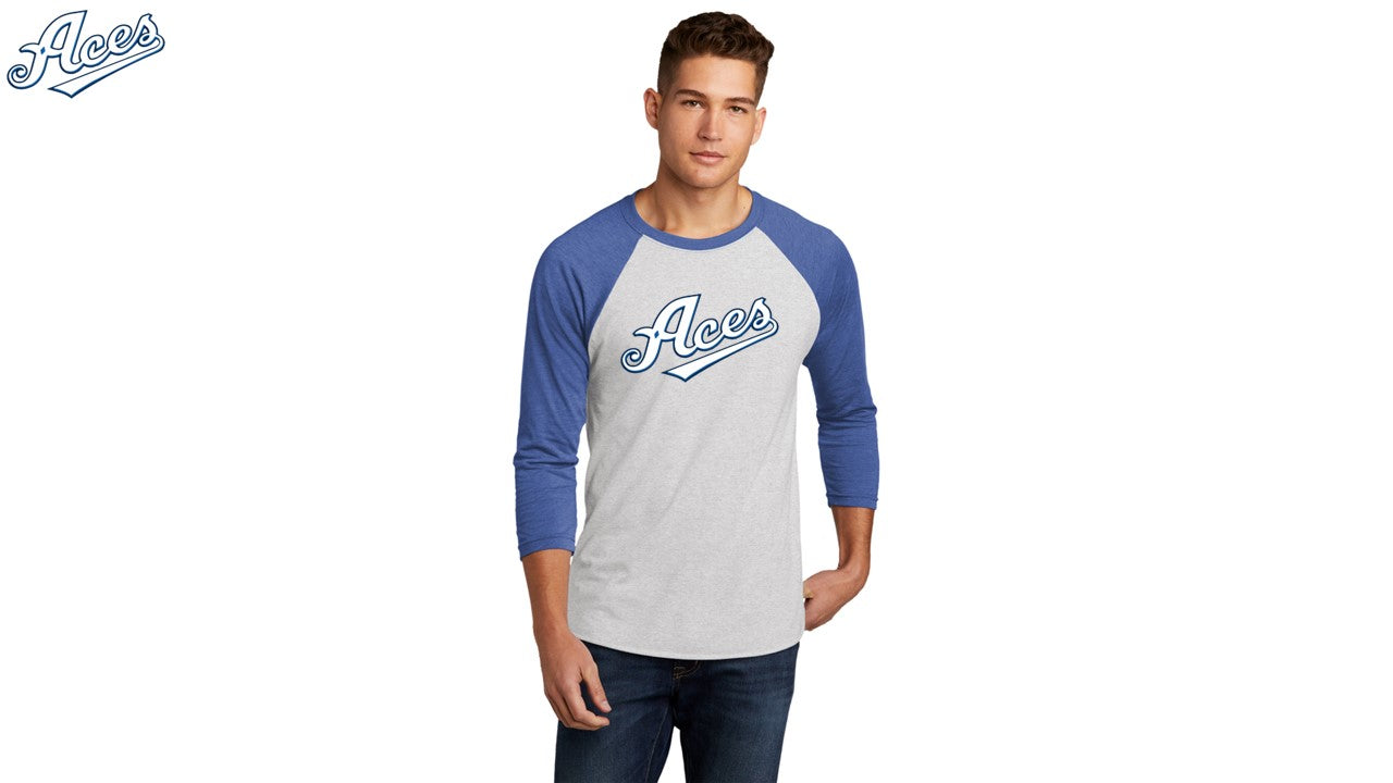 Tri-Blend 3/4-Sleeve Raglan Tee