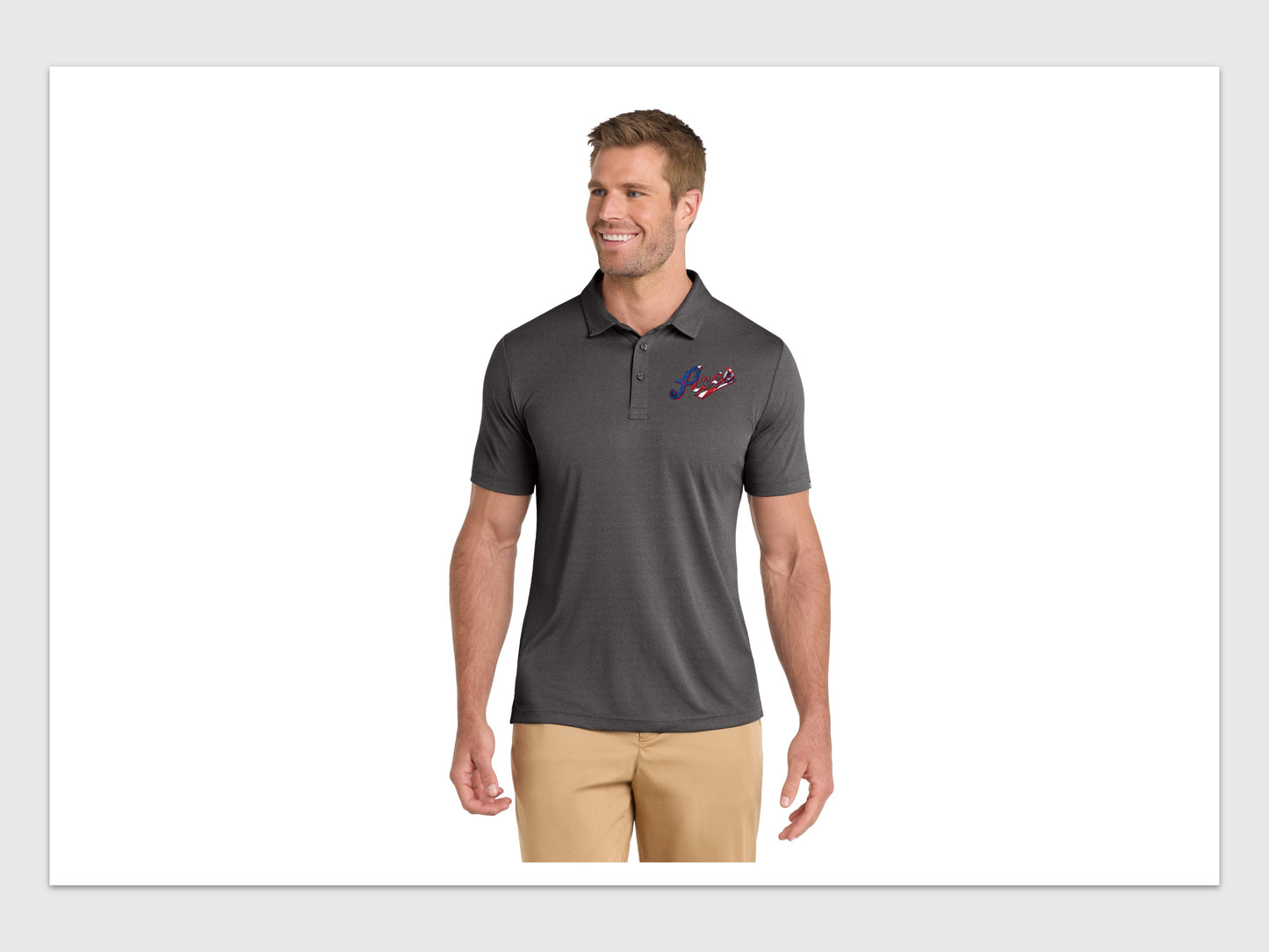 TravisMathew Coto Performance Polo w/ Embroidered Aces Logo (All teams)