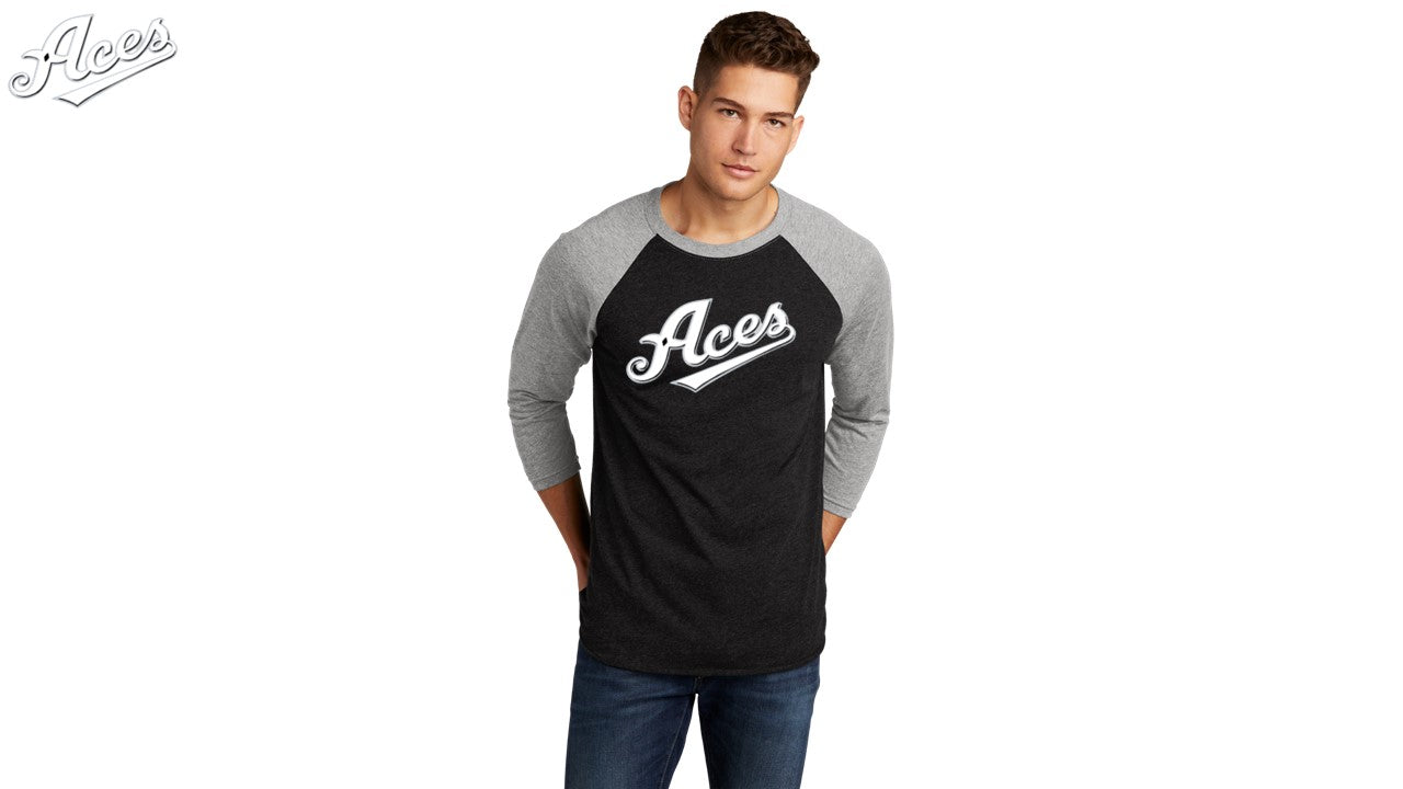Tri-Blend 3/4-Sleeve Raglan Tee