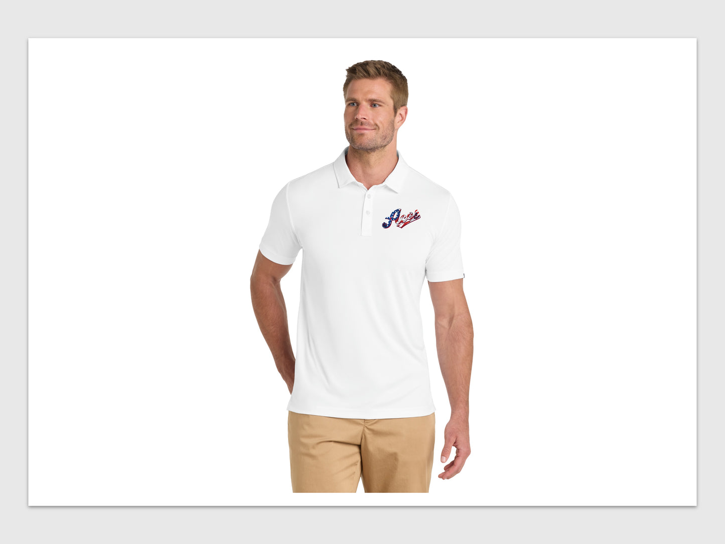 TravisMathew Coto Performance Polo w/ Embroidered Aces Logo (All teams)
