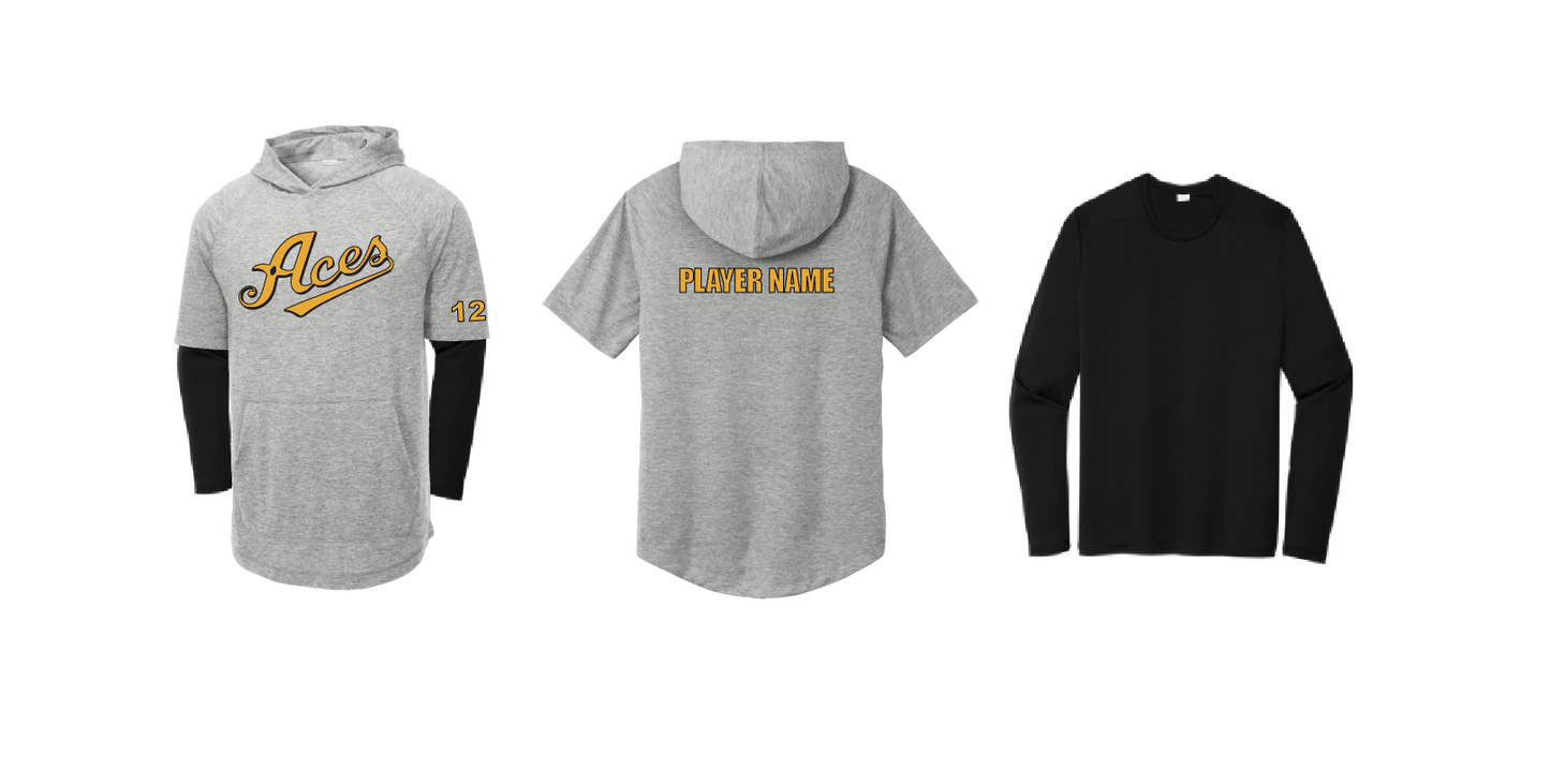 Custom Short Sleeve Hoodie + Long Sleeve Performance Shirt