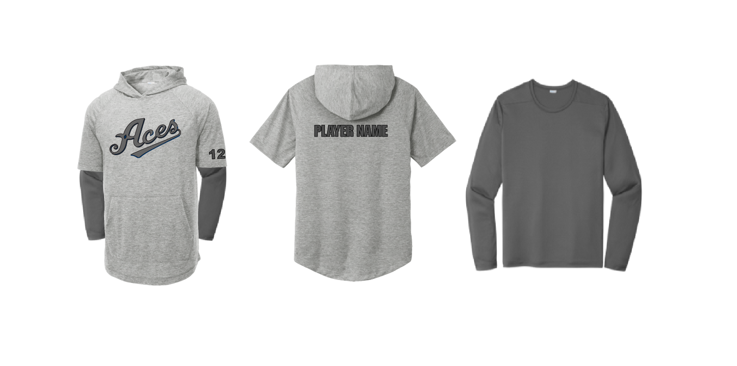Custom Short Sleeve Hoodie + Long Sleeve Performance Shirt