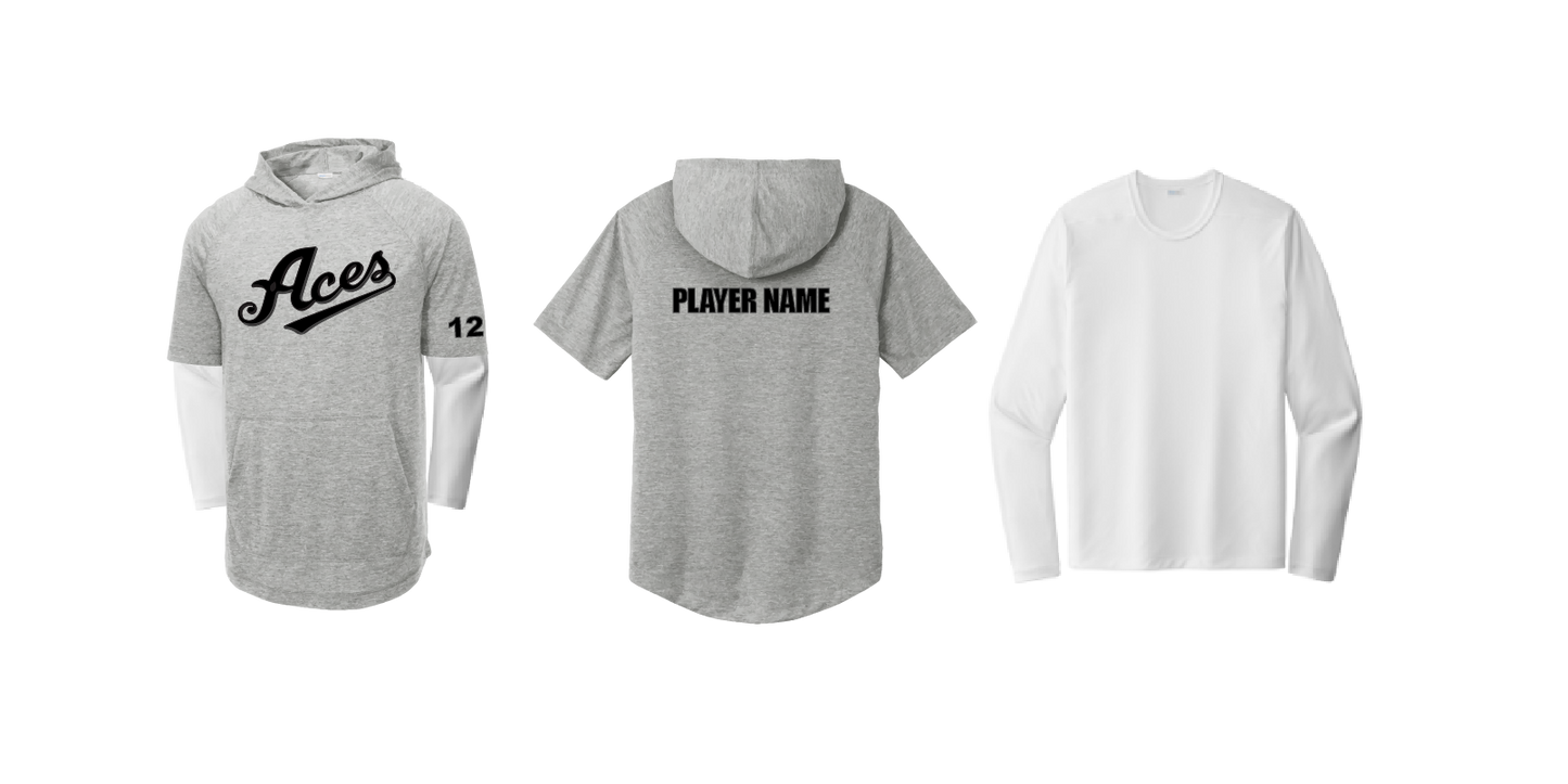 Custom Short Sleeve Hoodie + Long Sleeve Performance Shirt