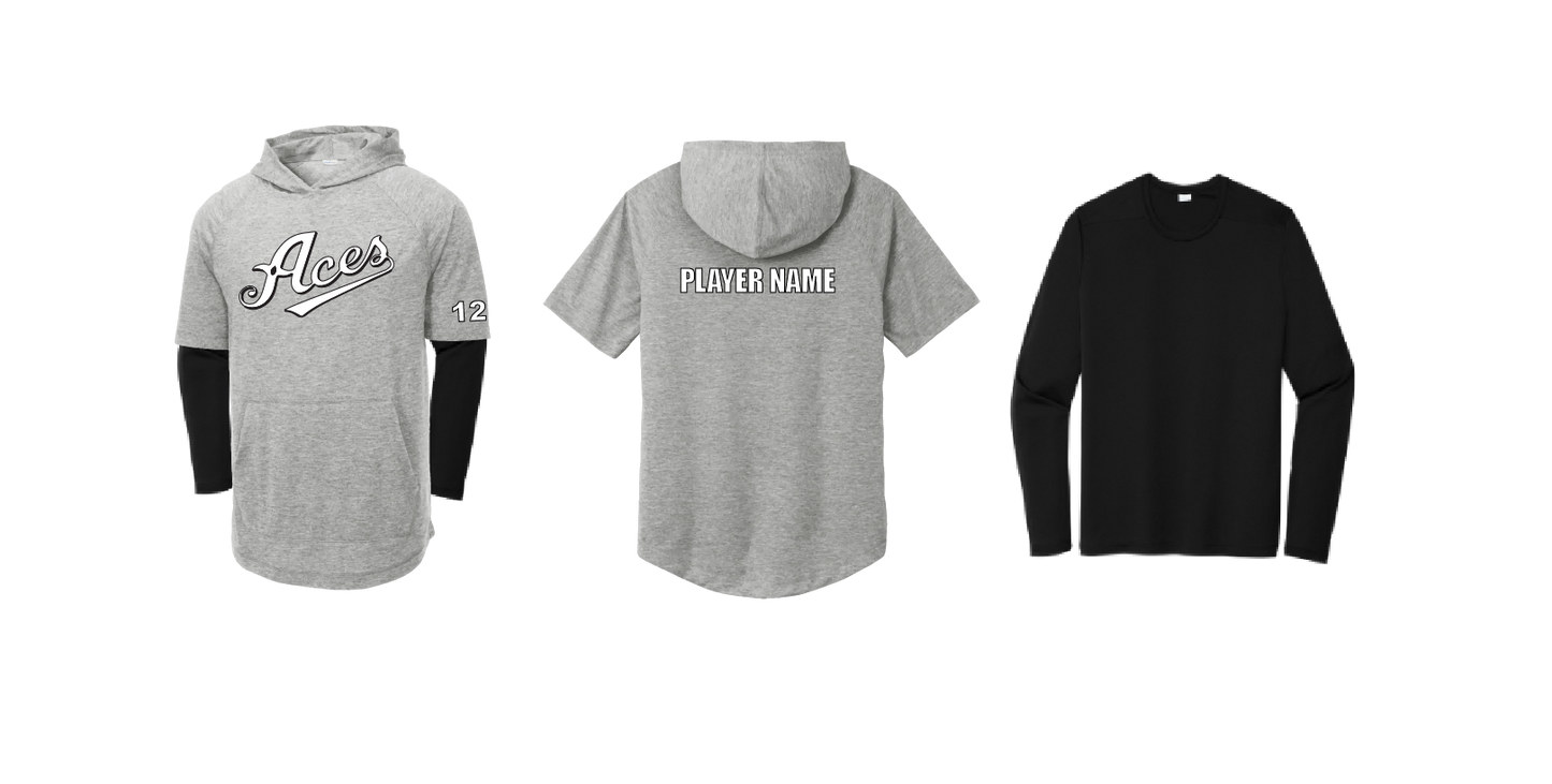 Custom Short Sleeve Hoodie + Long Sleeve Performance Shirt